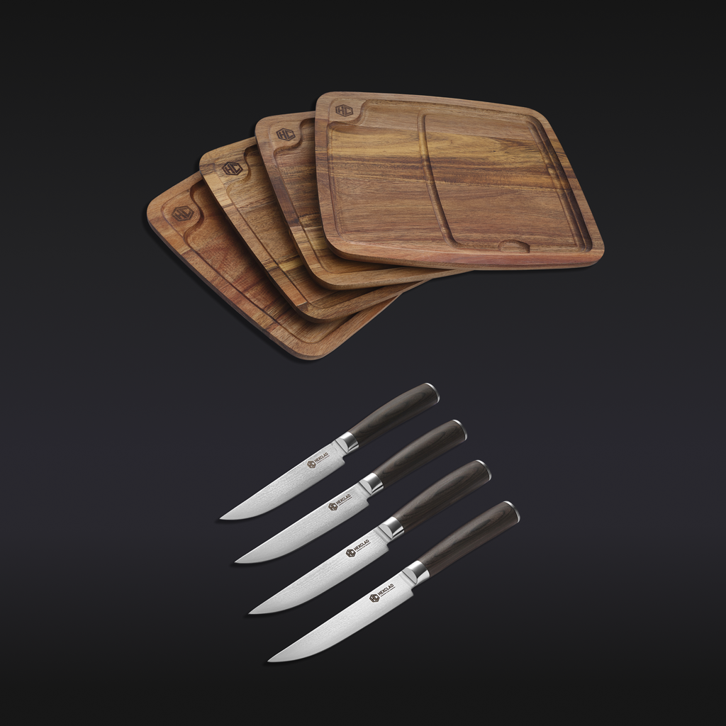 Steak Knife & Bistecca Plate Set, 8-pc (Espresso)