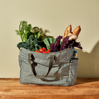 The Everything Everywhere Bag (Houndstooth-Forest)